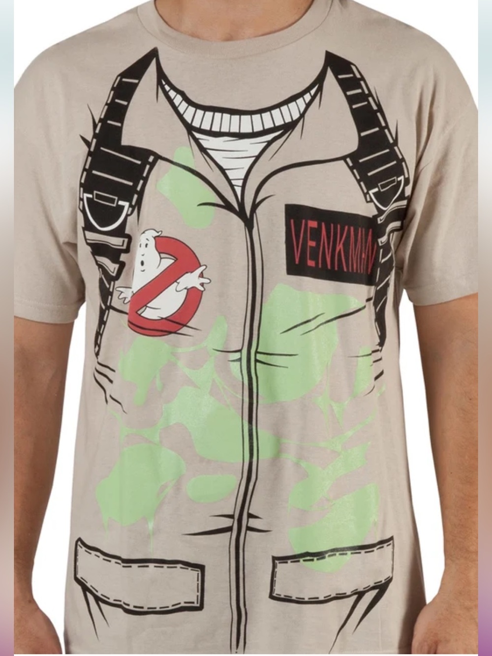 MAD Engine Ghostbusters Peter Venkman Costume Graphic Cotton Tee. Size XL.